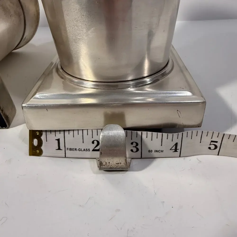 Restoration Hardware Silver Cachepot Holiday Topiary Base Stocking Holder Hook 2